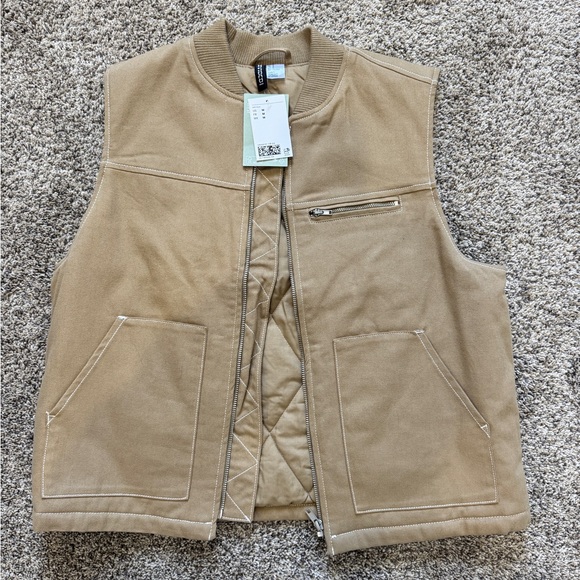 H&M Jackets & Blazers - H&M Tan Vest